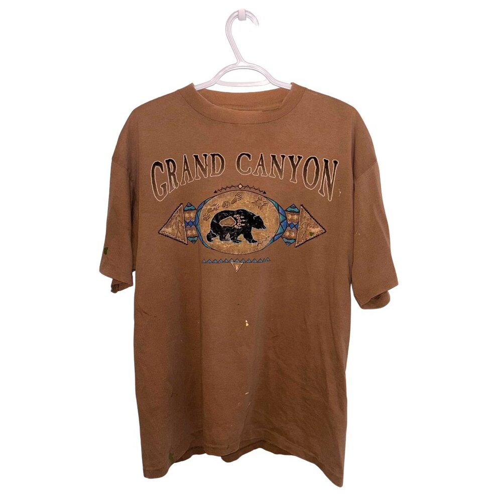 Vintage Brown Grand Canyon Bear Graphic Tee
